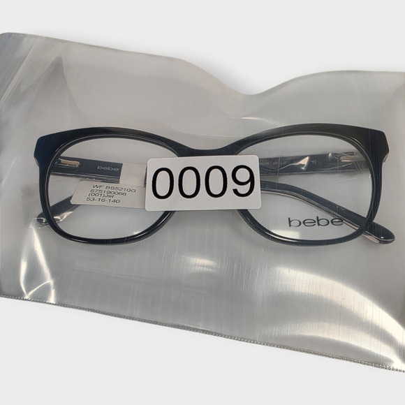 NEW bebe BB5210 Eyeglasses Women Jet Cat Eye 53mm New 100% Authentic 53-16-140 - Picture 3 of 4